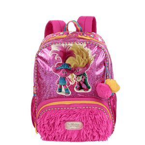 Mochila Grande Trolls Sisters - Colorido