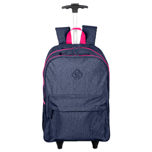 Mochila Carrinho Externo Sestini Rolling Grande Crinkle - Azul Neon