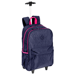 Mochila Carrinho Externo Sestini Rolling Grande Crinkle - Azul Neon