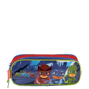 Estojo 2 Compartimentos Pj Masks - Colorido