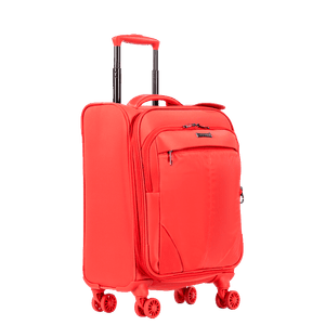 Mala de Viagem Bordo com Rodas 360° Soft Laranja - Coral