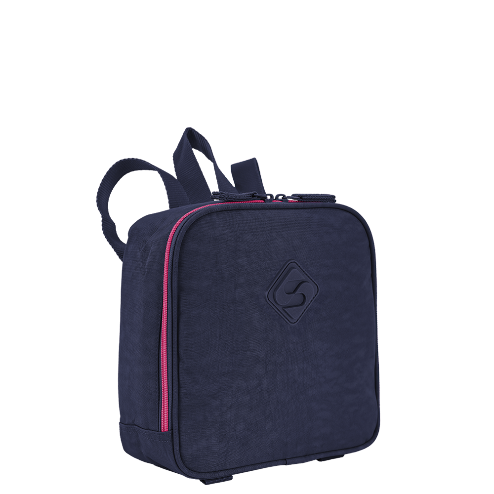 Lancheira Grande Sestini Lunch Crinkle - Azul Neon