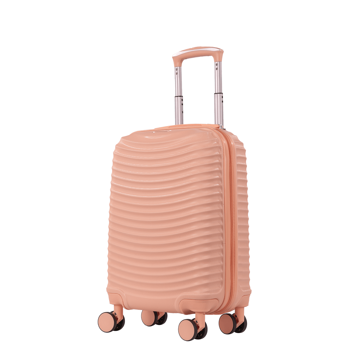 Mala de Viagem Pequena 10 kg ABS com Rodas 360° Vega 3T - Coral