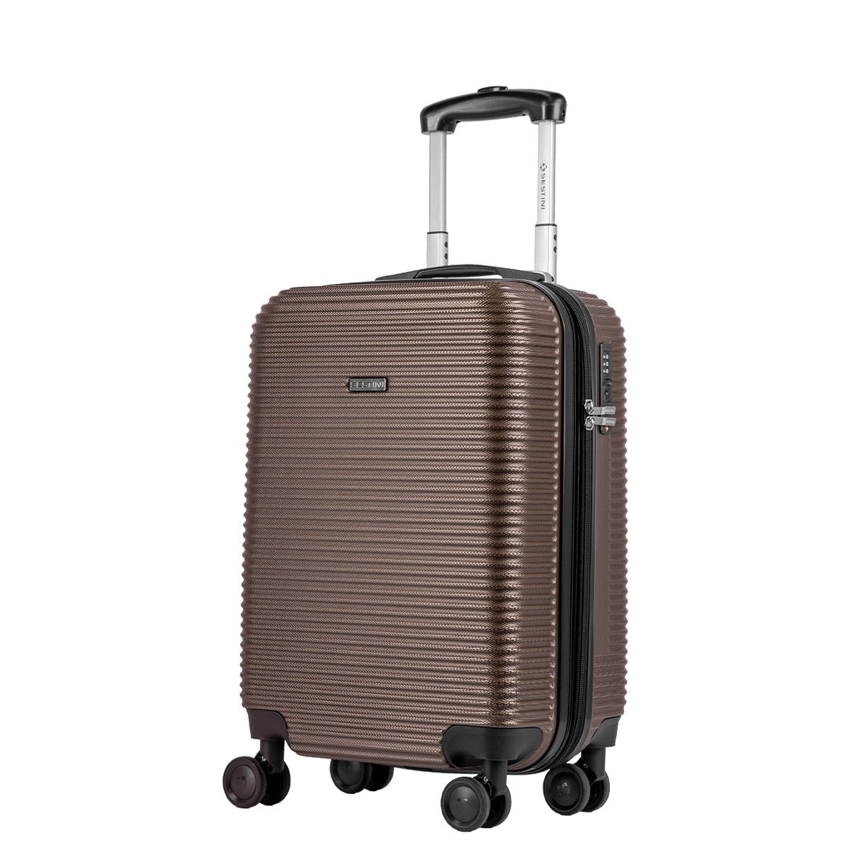 Mala de Viagem Pequena 10 kg ABS com Rodas 360° 4 All 6t - Bronze
