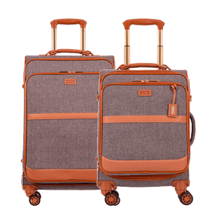 Kit 2 Malas de Viagem Média e Bordo Royale - Cinza