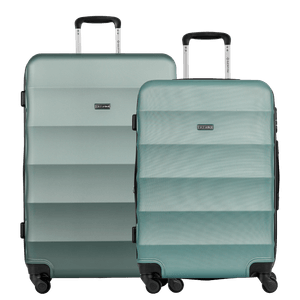 Kit 2 Malas de Viagem Média e Bordo Waves - Verde