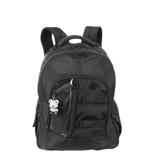 Kit Mochila Grande 2 Compartimentos e Estojo Box  Sestini Studio - Preto