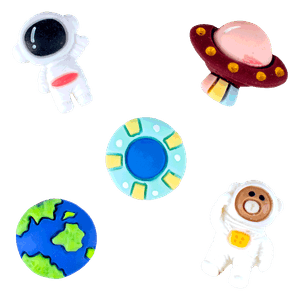 Peças 3D Decoração Sestini Studio - Astronautas