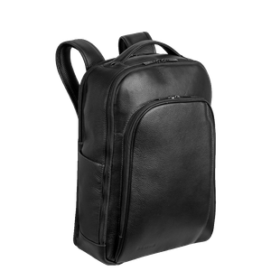 Mochila Slim 2 Compartimentos Notebook 15,6 Sestini Prime Couro - Preto