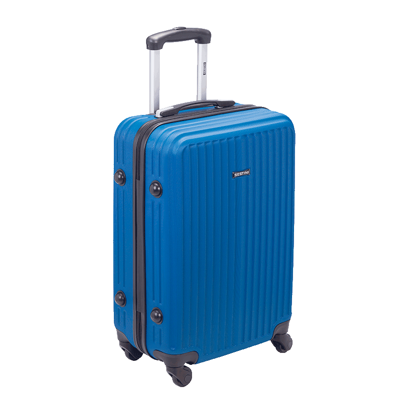 Mala de Viagem Média 23kg ABS com Rodas 360° Atlanta 2 - Azul