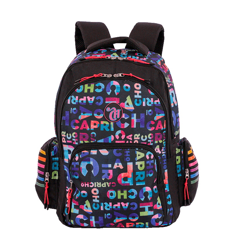 Mochila Magic - Nailon Xadrez Preto | Sestini