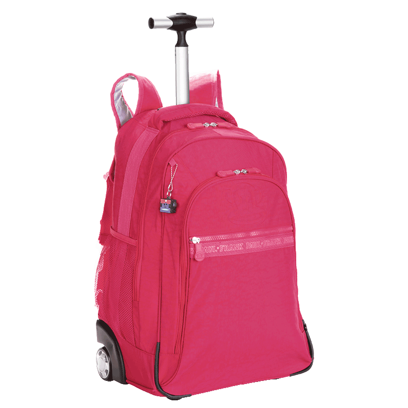 Mochila Carrinho Grande Paul Frank Classics - Dark Rosa - Pink