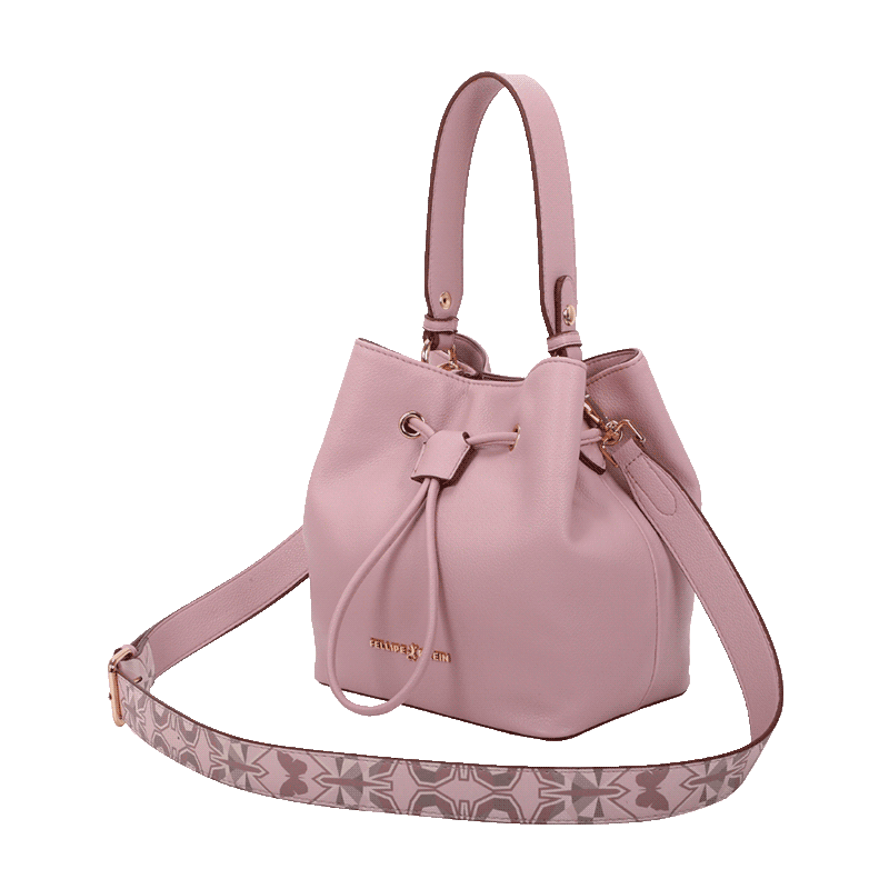 Bolsa Bucket Média Fellipe Krein Ss23 Butterfly Fk613 Liso - Nude