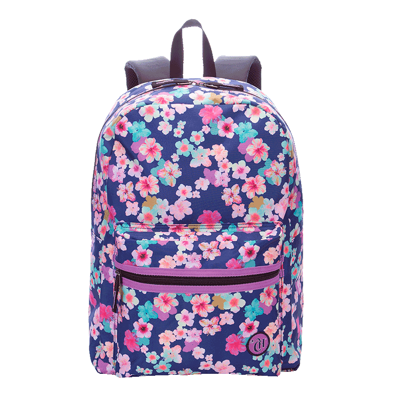 Mochila Grande Capricho X04 Azul - Floral