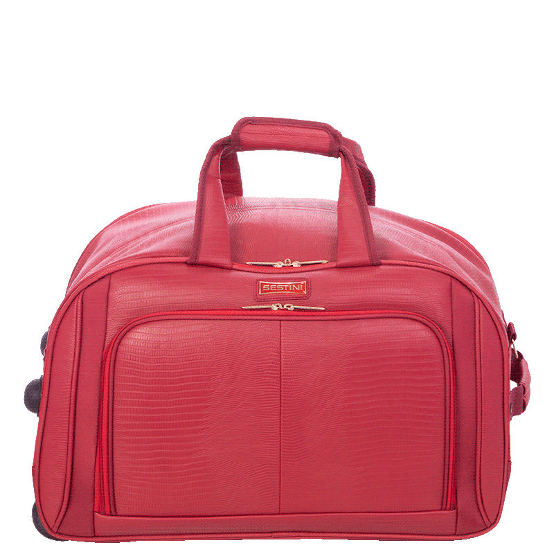 SKINITYセット Sacola com Carrinho Média Croco 4T - Vinho | Sestini
