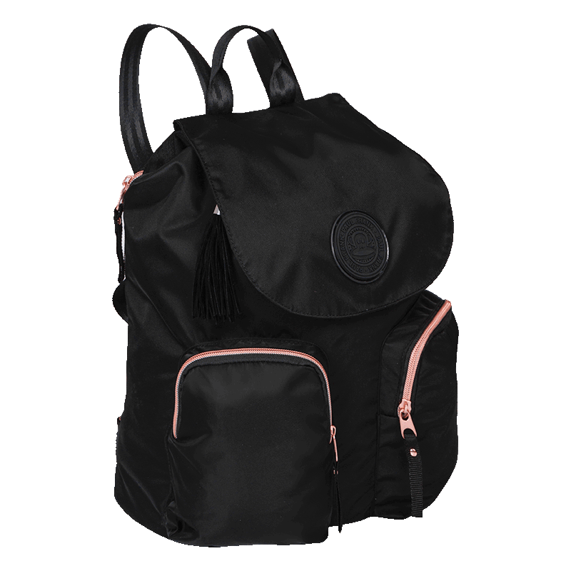 Mochila Média com Tampa Paul Frank Glam Preto | Sestini