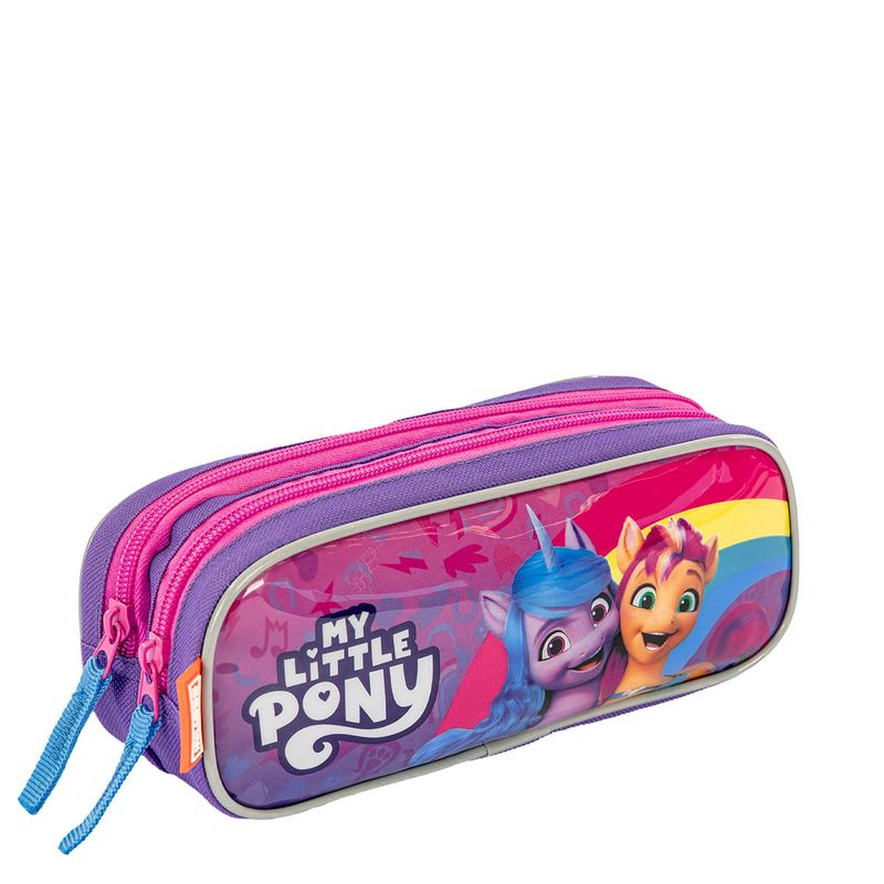 Estojo 2 Compartimentos My Little Pony Confete - Colorido