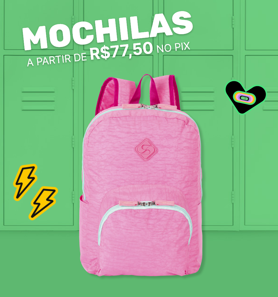 Mochilas a partir de R$ 48,40