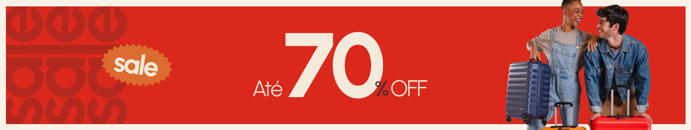 Sale com até 70% OFF