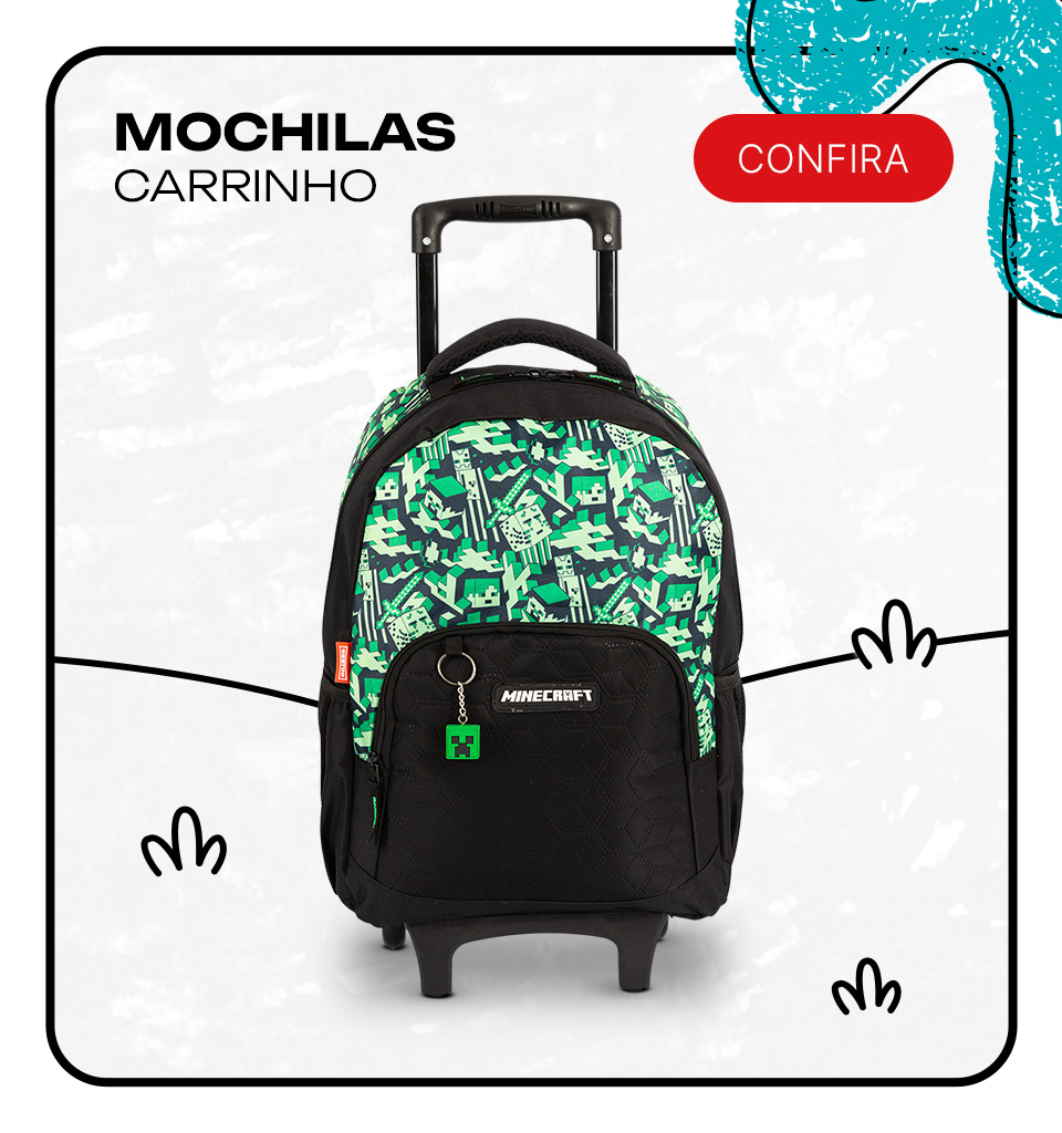 Seleção de MOCHILAS CARRINHO