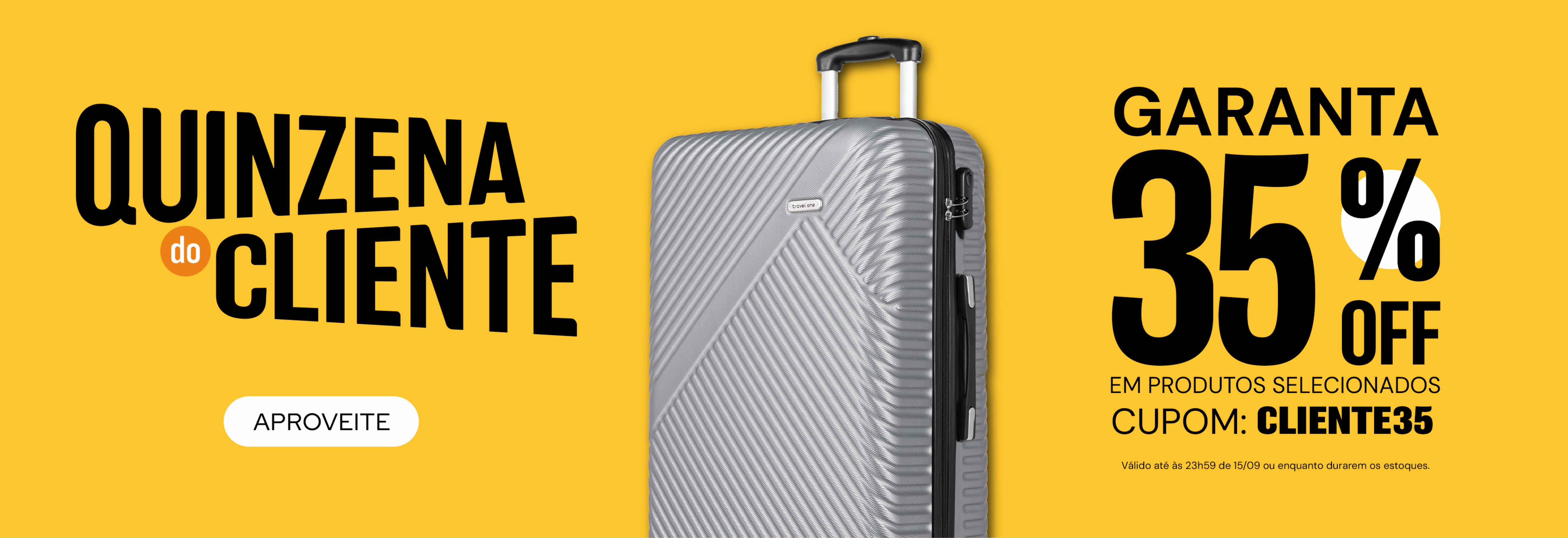 No dia do cliente, garanta 35% OFF em produtos selecionados